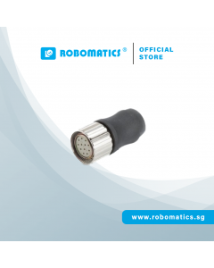 Female connector M23 12p CCW 95.0007131